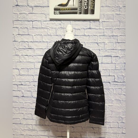 Andrew Marc black puffer jacket packable lightweight premium down - Picture 2 of 12